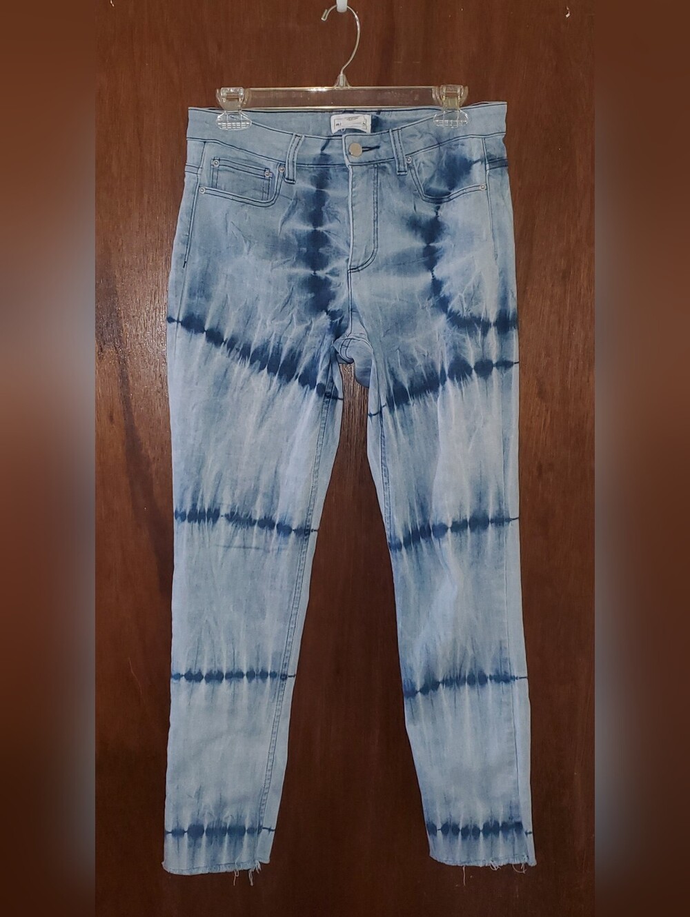 For The Republic Tie-Dye Jeans Sz 8 Raw Hem